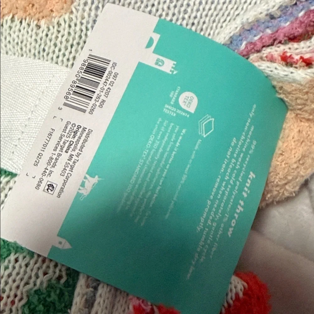 Pillowfort Candy Knit And Chenille Throw Blanket